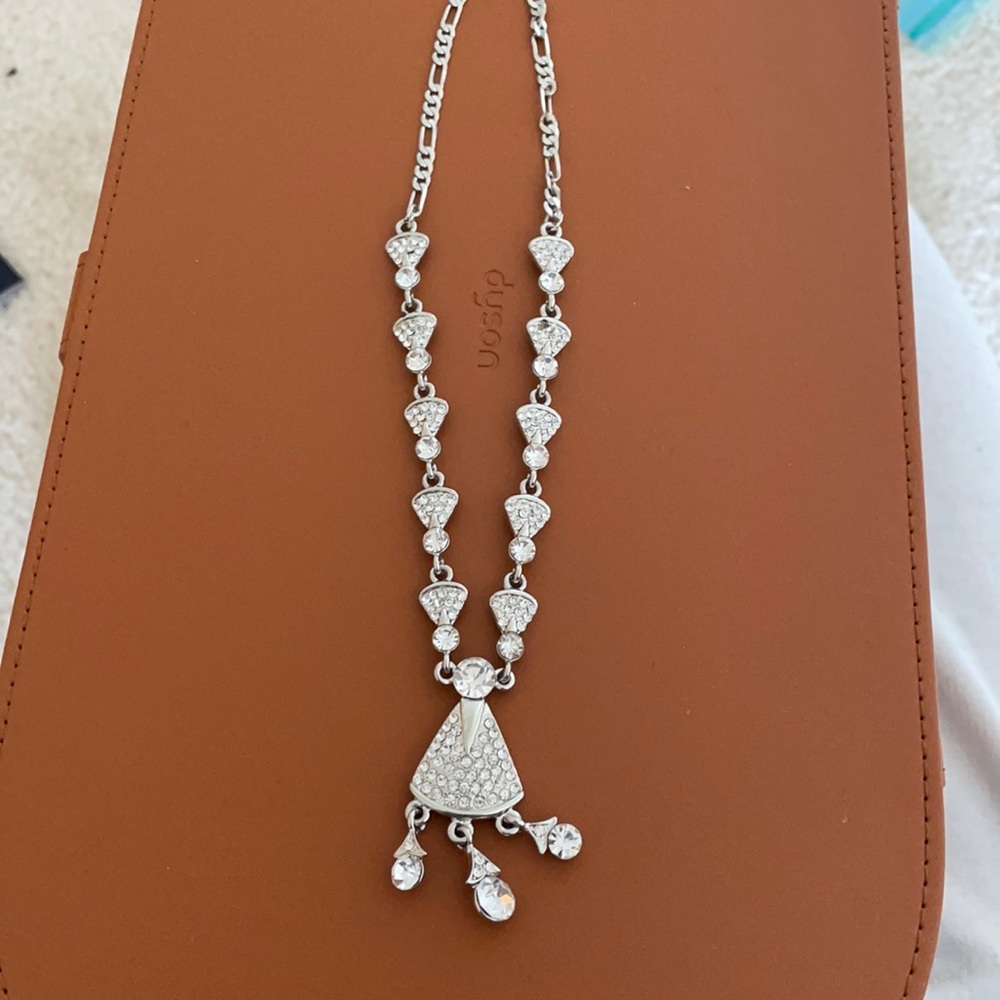 Silver Rhinestone Necklace